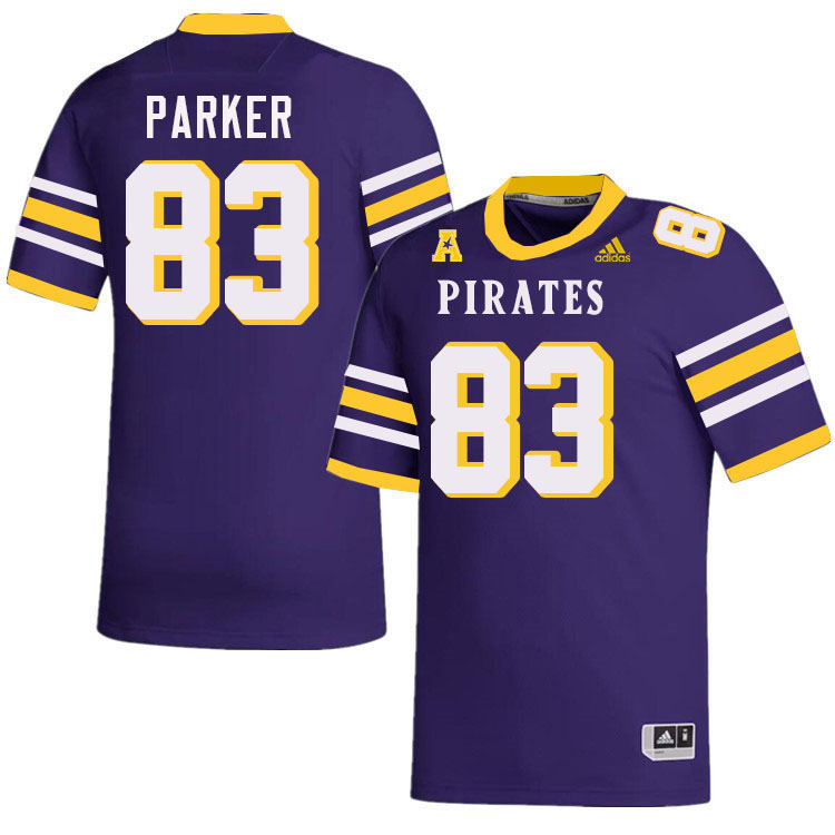#83 Miles Parker East Carolina Pirates College Football Jersey Stitched-Purple